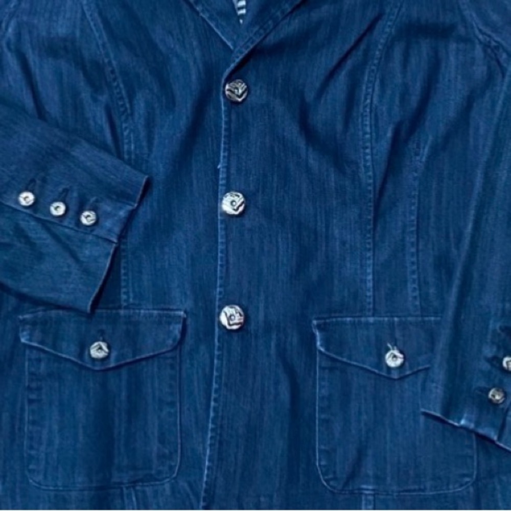 Dana Buchman Women’s Tailored Dark Denim Blazer/Jacket 2X - Picture 6 of 12